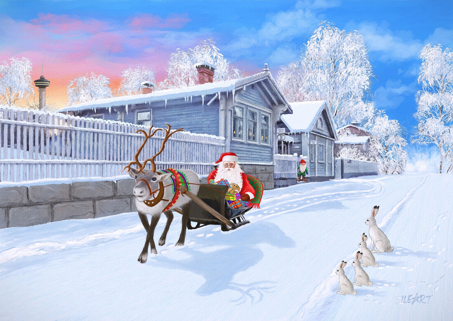 Joulukortti Tallipiha, Tampere