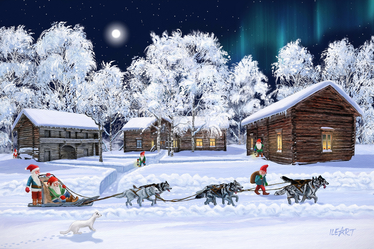 Joulukortti Kuusamon Kotiseutumuseo