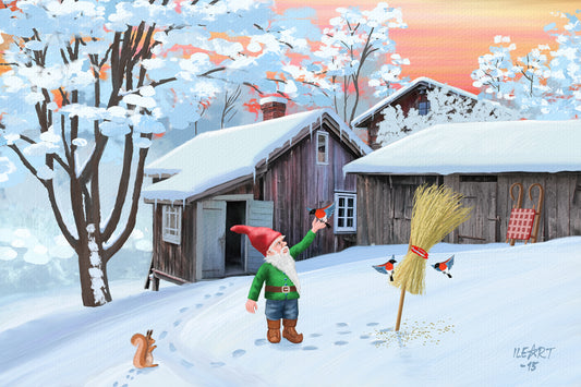 Joulukortti Luostarinmäen käsityöläismuseo