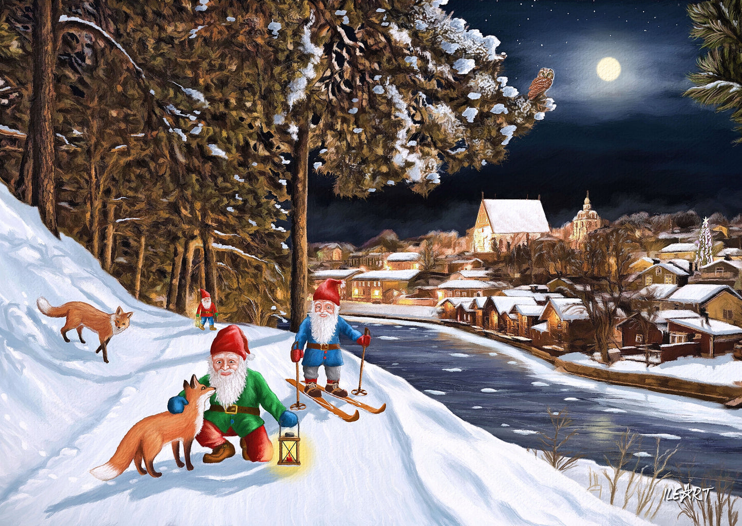 Joulukortti Näsinmäki, Porvoo