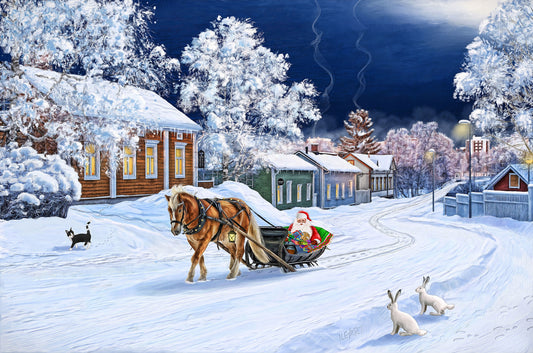 Joulukortti Pikisaari, Oulu