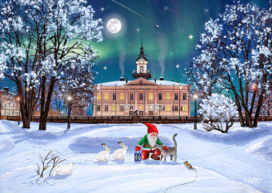 Joulukortti Raatihuoneenpuisto, Pori