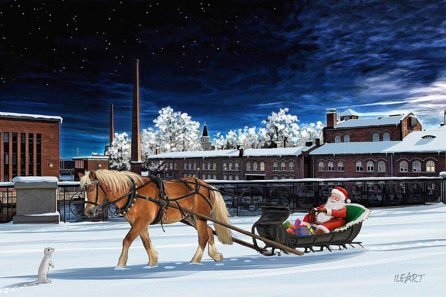 Joulukortti Satakunnansilta, Tampere