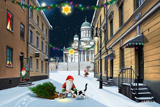 Joulukortti Sofiankatu, Helsinki