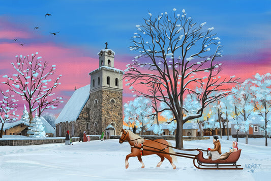 Joulukortti Vanha Rauma, Pyhän ristin kirkko