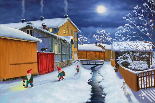 Joulukortti Vanha Rauma, Raumanjoki