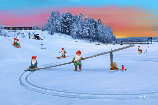 Joulukortti Vattolan ranta, Karkkila