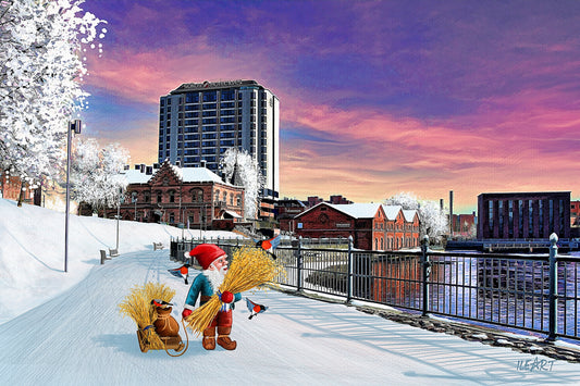 Joulukortti Verkatehtaanpuisto, Tampere