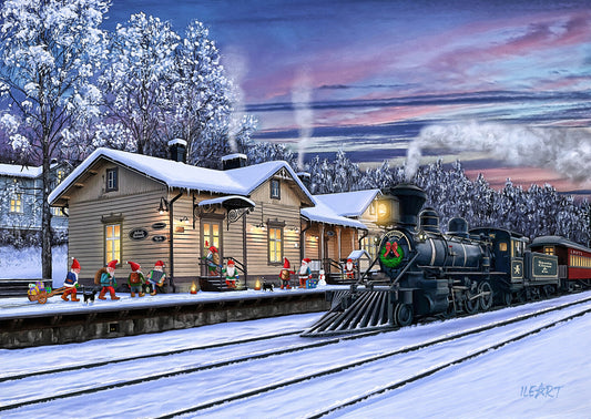 Joulukortti Vesijärven asema, Lahti